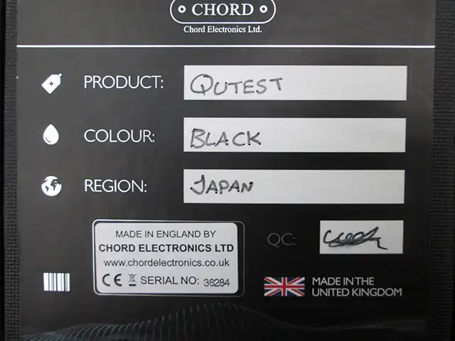 CHORD 型番