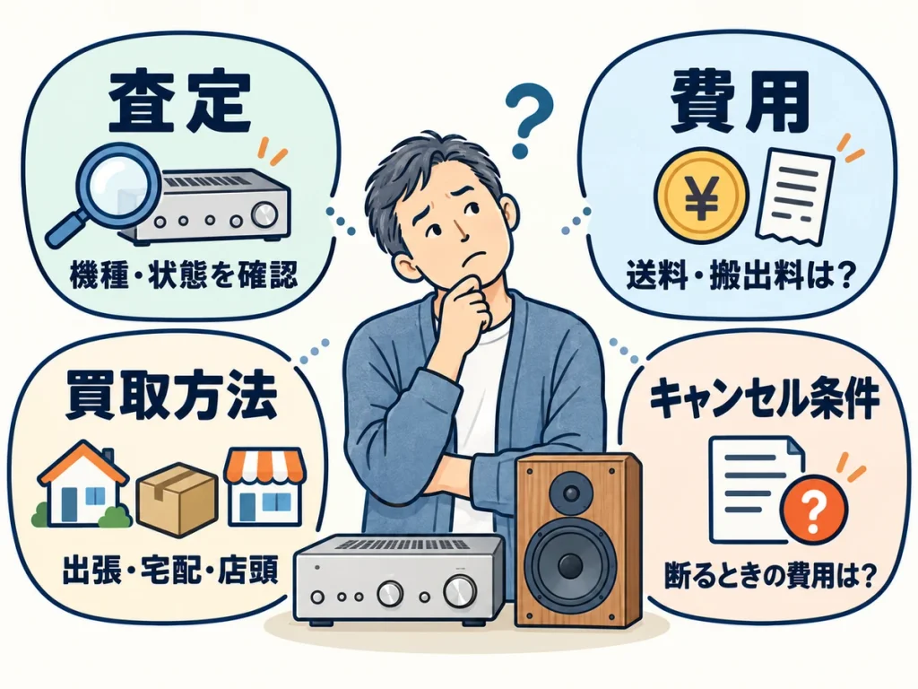 オーディオ買取業者の選び方
