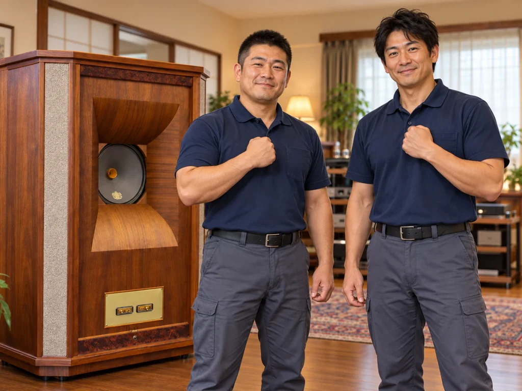 重いオーディオ　搬出